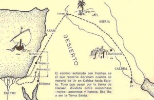 Abraham sale de Ur de los Caldeos hacía Canaán 2 Abraham