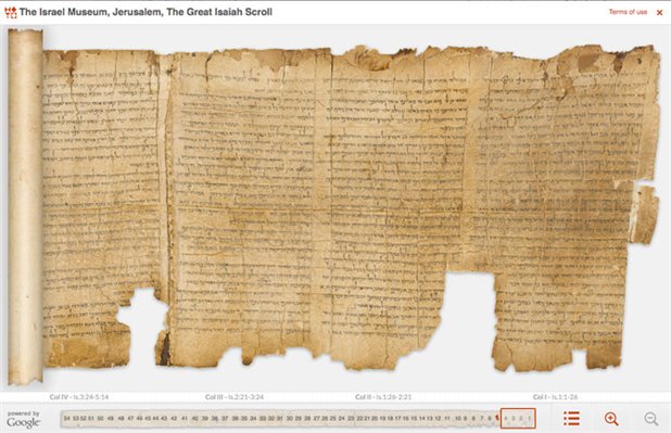 Google digitaliza manuscritos mar muerto