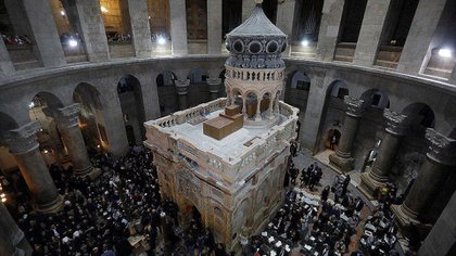 El Santo Sepulcro fue restaurado hace tres años (Reuters)