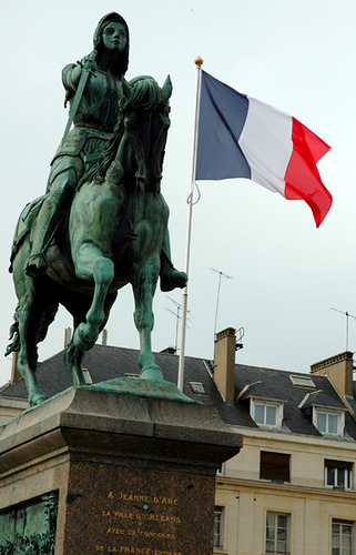 Estatua ecuestre en Orleans de Juana de Arco