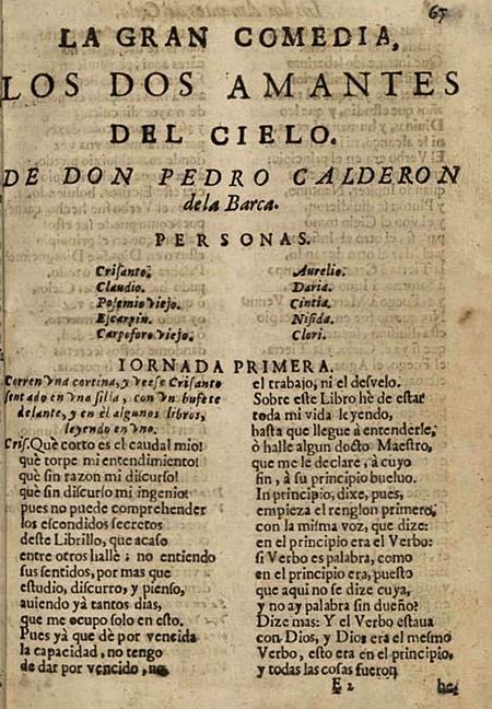 El inicio de 'Los dos amantes del cielo'.